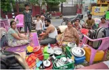 Earthquake victims in mandalay find solace outdoors as relief work goes on