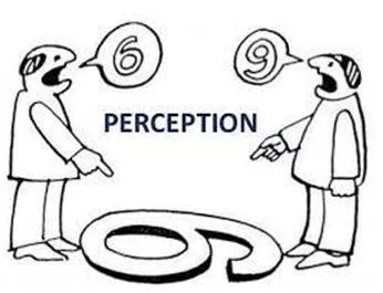 Perception - The ability to see, hear, or become aware of something through the senses. (अनुभूति) 