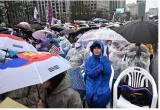 Thousands rally in support of south korea’s impeached ex president yoon