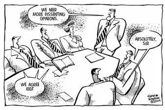 Dissent - Showing a strongly different opinion on a particular question, especially an official suggestion or plan, a legal decision, or a popular belief. (मतभेद करना) 