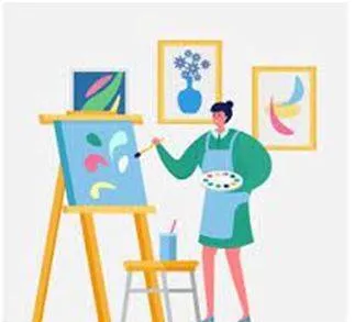 Depicted - Represent by a drawing, painting, or other art form.