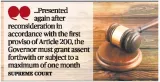Governor cannot change his mind second time  sc