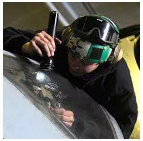 Inspecting - To look at something closely or in great detail