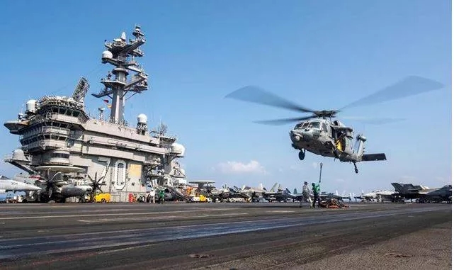 A second u s  carrier arrives in west asia ahead of next round of iran talks