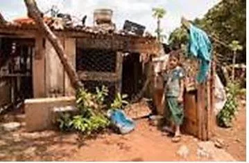 Impoverished - Made poor. (गरीब)