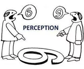 Perception - The ability to see, hear, or become aware of something through the senses. (अनुभूति) 
