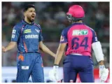 Avesh grabs three crucial wickets as lsg defeat rr by 2 runs in a thriller