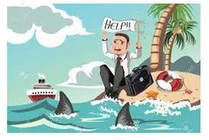 Stranded - Unable to leave somewhere because of a problem such as not having any transport or money. (असहाय) 