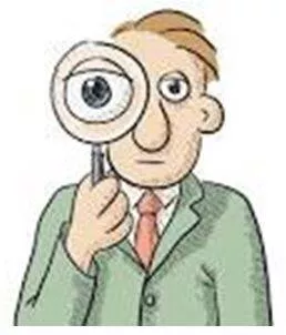 Scrutinizing - Examine or inspect closely and thoroughly.
