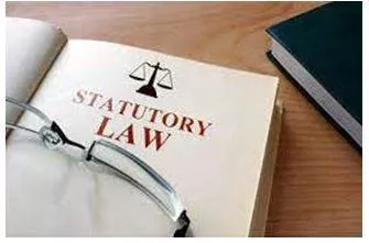 Statutory - Required, permitted, or enacted by statute. (वैधानिक) 