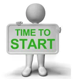 Commencing - To begin or start something. (शुरू किया)