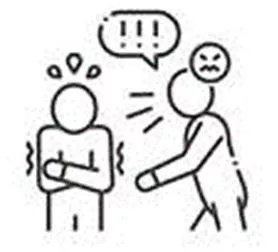 Intimidation - The action of intimidating someone, or the state of being intimidated. (धमकी) 