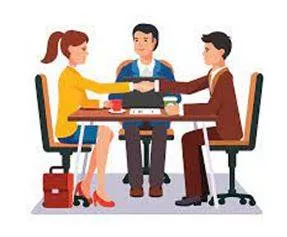 Mediated - The process of talking to two separate people or groups involved in a disagreement to try to help them to agree or find a solution to their problems