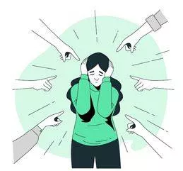 Afflicted - Causing pain, suffering, or distress.