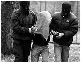 Abducted - The action of forcibly taking someone away against their will, typically to hold them captive.
