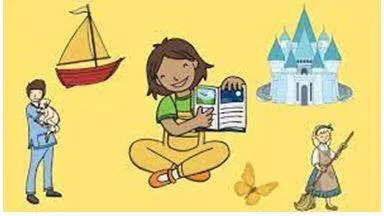 Narrative - A story or a description of a series of events (कथा)