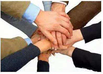 Coalition - A temporary alliance for combined action, especially of political parties forming a government. (गठबंधन)