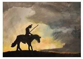 Defeat - Having been beaten in a battle or other contest. (पराजित)