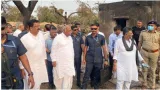 Karnataka dy cm dk shivakumar visits air india plane crash site  calls tragedy 'heartbreaking'