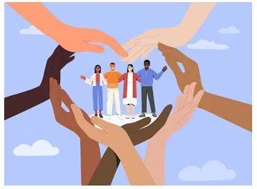 Solidarity - Agreement between and support for the members of a group, especially a political group (एकजुटता)