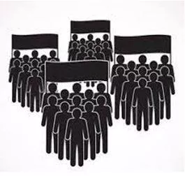 Faction - A small organized dissenting group within a larger one, especially in politics. (दल) 