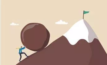 Persist - Continue in an opinion or course of action in spite of difficulty or opposition. (कायम) 