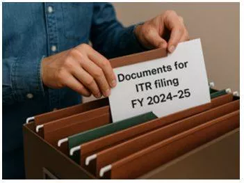 Documents for itr filing fy 2024 25  ay 2025 26   eight documents you need to file income tax return