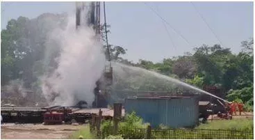 Gas blowout at ongc well in assam successfully capped after 16 days  puri