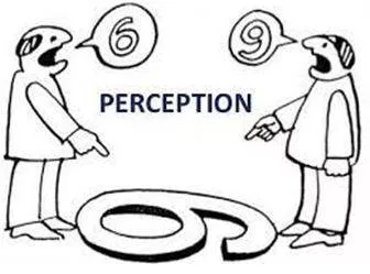 Perception - The ability to see, hear, or become aware of something through the senses. (अनुभूति) 