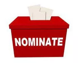 Nominating - Propose or formally enter as a candidate for election or for an honour or award. (मनोनीत) 