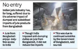 India imposes land  sea port curbs on jute from bangladesh