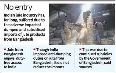 India imposes land  sea port curbs on jute from bangladesh