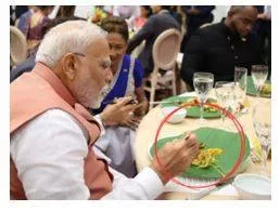 Modi eats on sohari leaf in trinidad  why this is no ordinary leaf  know its bhojpuri roots  'food for the gods’ story every indian should hear