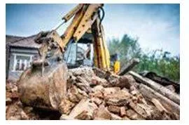 Demolishing - Pull or knock down (a building). (ध्वस्त)