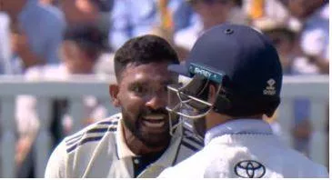 Mohammed siraj rams shoulder into ben duckett in red hot send off as tempers boil over on day 4  umpire rushes to action
