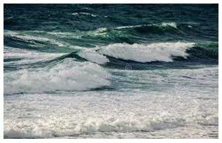 Surge - Increase suddenly and powerfully. (बढ़ती) 