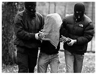 Abducting - The action of forcibly taking someone away against their will, typically to hold them captive. (अपहरण)