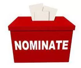 Nominating - Propose or formally enter as a candidate for election or for an honour or award. (मनोनीत) 