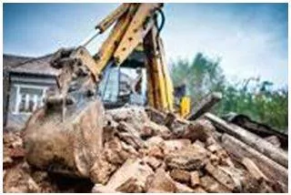Demolish - Pull or knock down (a building).