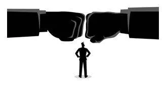 Clashes - Meet and come into violent conflict.