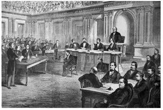 Impeachment - An act of calling into question the integrity or validity of something.