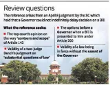 Top court to hear article 143 reference on president and governor’s powers on july 22