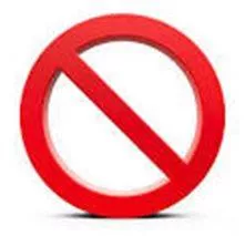 Prohibiting - The action of forbidding something, especially by law. (निषेध) 