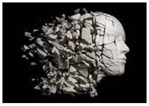 Fragmented - Break or cause to break into fragments. (खंडित)