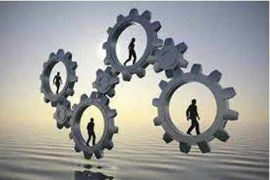 Coordinated - The process of organizing people or groups so that they work together properly and well (समन्वय) 