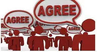 Consensus - Agreement among a group of people.