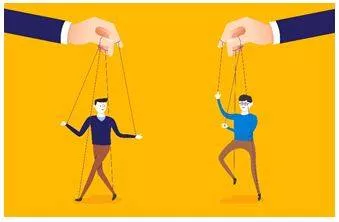 Manipulates - To control something or someone to your advantage, often unfairly or dishonestly. (चालाकी) 