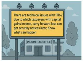 Error in itr 2 online utility  ca highlights technical bug which may lead to taxpayers with capital gains income  carry forward loss getting scrutiny notices later