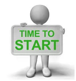 Commence - To begin or start something. (शुरू किया)