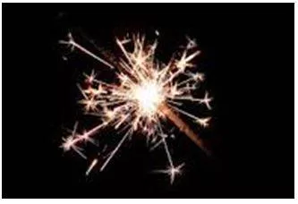 Sparked - Emit sparks of fire or electricity.